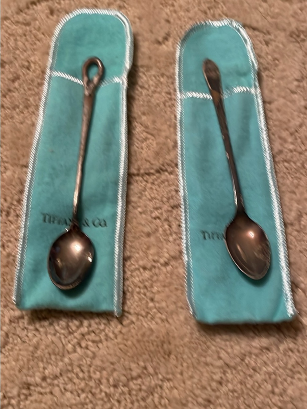 🩵Tiffany & Co. Blue Silver Teaspoon Set🩵
